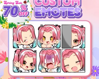 CUSTOM EMOTES | High Quality Custom Emotes Premium, Twitch Emotes for Streamer, Youtube, Twitch, Discord, Cute Emotes Chibi, Kick Emotes