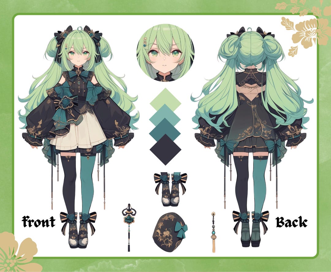 Character Reference Sheet / Vtuber Reference Sheet / Anime Reference ...