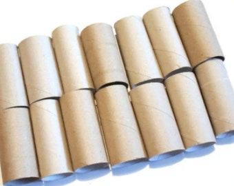 30 tubos de rollo de papel higiénico vacíos para manualidades escolares/suministros de artesanía para el aula/tubos de proyectos de bricolaje/rollos de papel vacíos