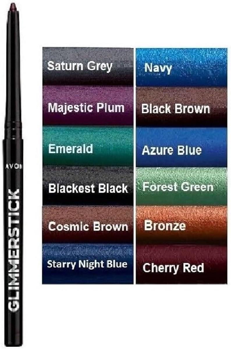 Avon Power Stay Glimmersticks Eyeliner – 16HR Wear, Waterproof, Choose Your Shade (3 Pack)