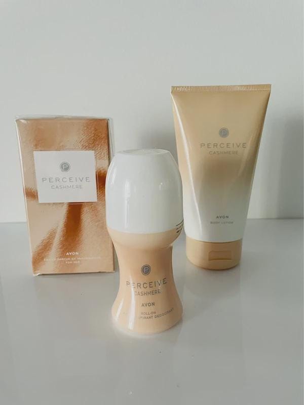 Parfum Avon Perceive Cashmere 50ml - Notes Pêche, Gardénia, Musc, Neuf