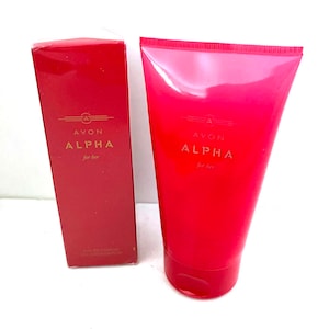 Last Chance Avon Alpha for Her - Sammlerstück Auslaufmodell Eau de Parfume Spray + Body Lotion, seltener Damenduft, einzigartiges Geburtstagsgeschenk