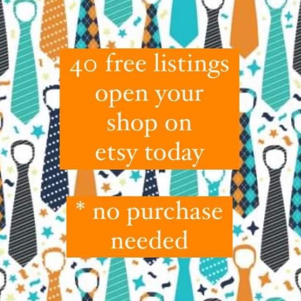 Begin Your Etsy Journey | Free Account Registration with 40 Listings | Ideal for New Sellers | Creative Business Gift