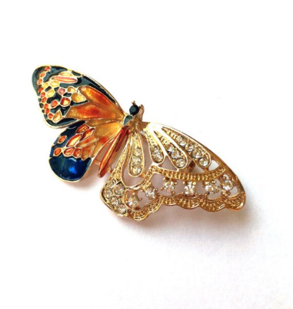 Wonderful Butterfly brooch | Butterfly Crystals Brooch | Monarch brooch | Bee gift | Alloy Butterfly Brooch | Insect Gift