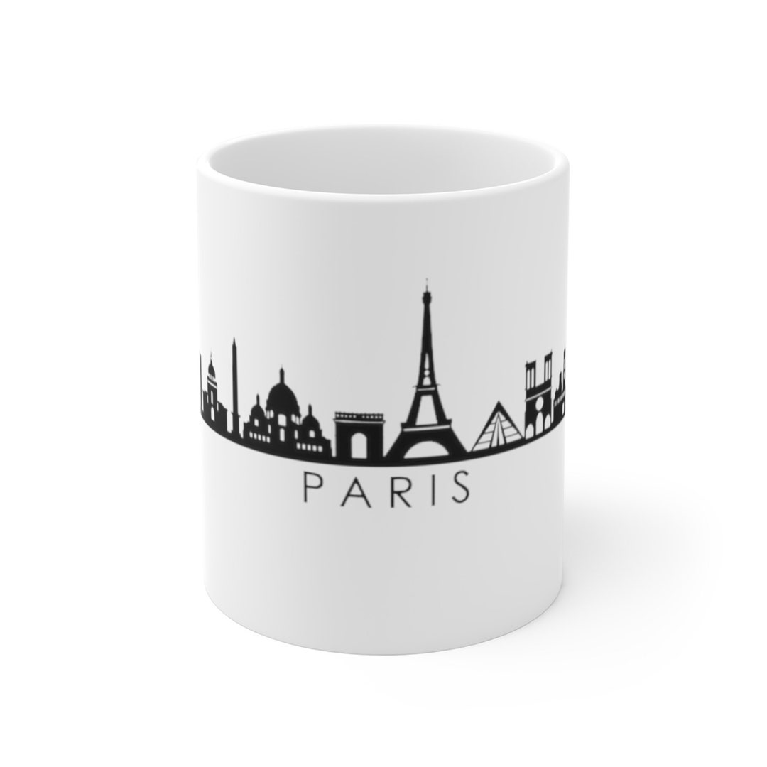 Skyline Paris Mug/coffee/skyline Art/travel Mug /paris Etsy