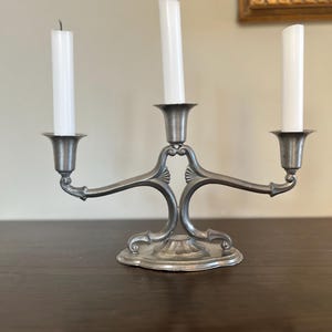 Candelabro Art Déco Rewter de tres brazos &quot;Swedish Grace&quot; de C.G. Hallberg