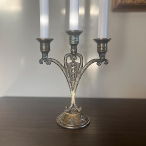 Beautiful Italian vintage bronze 3-arms Candelabra Candlestick