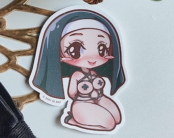 Sister Submission: Shibari Sacred Temptation | Waterproof Vinyl Sticker by Baby be Bad