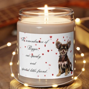 Custom Pet Memorial Candle, Pet Remembrance Gift, Your Pet&#39;s Photo, Dog Sympathy Gift, Pet Memorial Candle, Dog Remembrance, Pet Sympathy