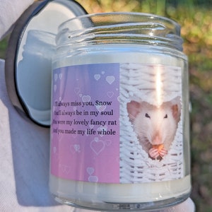 Candela personalizzata per animali domestici - Regalo personalizzato - Regalo di nozze personalizzato - Candele personalizzate - Crea la tua - Candele profumate - Candele di soia