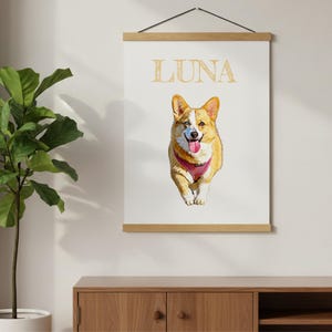 Custom Tierportrait Wall Rolle Poster: Personalisiertes Poster zum Aufhängen