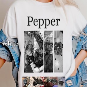 Custom Comfort Colors Dog Shirt Personalized Dog Shirt Custom Pet Photo Tshirt Personalized Dog Portrait T-Shirt Custom Pet Remembrance Tee