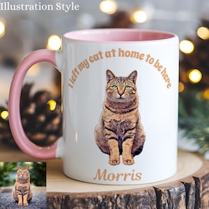Custom Pet Mug, Personalized Cartoon Portrait, Custom Pet Art, Gift Idea for Dog Lovers, Dog Mom, Veterinarian gift, Pet Memorial, Dog Owner