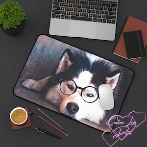 Pet Photo Mouse Pad – Custom Personalized Desk Pad Accessory for Animal Lovers | Unique Gift Idea - Custom Desk Mat Pad with Pet Photo