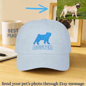 Custom Embroidered Pet Hat Using Pet Photo Personalized Dog Hat Custom Cat Hat Custom Pet Cap Dog Hat Custom Dog Baseball Cap Dog Mom Hat