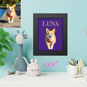 Personalized Pet Name Photo Frame, Engraved Dog Memorial Gift, Pet Lover Gift, t, Pet Frame, Cat Memorial,Picture Frame, Dog Lover, Pet Gift