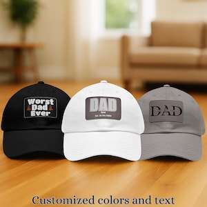 Custom Dad Hat | Fathers Day Gift | Custom Dad Cap | Papa Cap | Gift for Dad | New Papa | Custom Gift For Him | Gift for Grandpa | Papi Cat