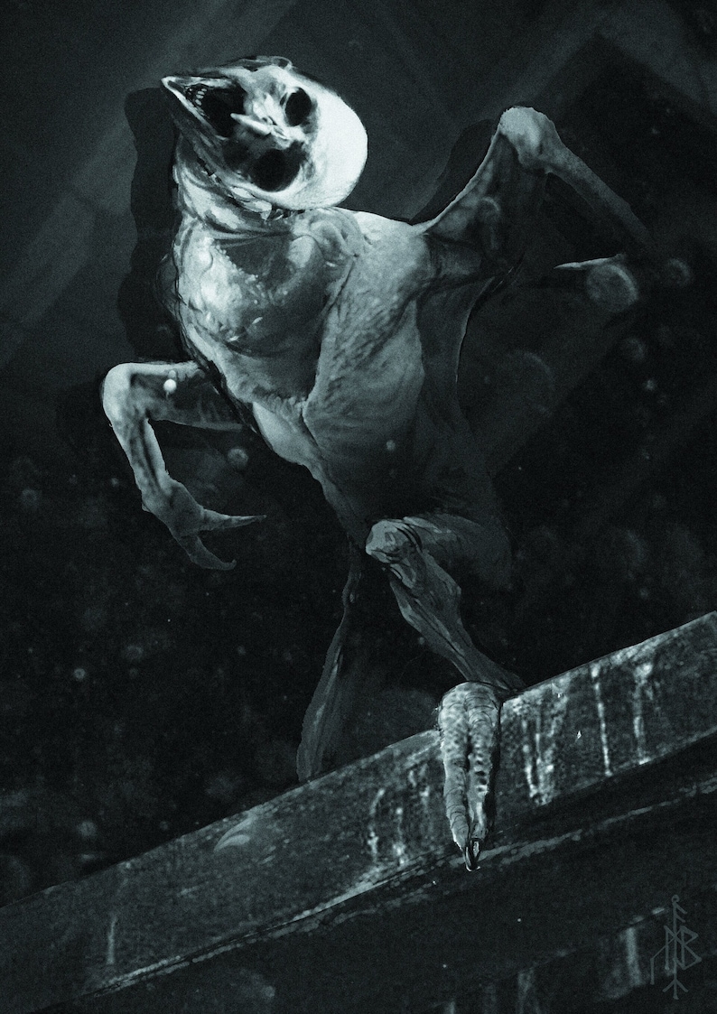 Strzyga Print Strzyga A4 Poster Illustration Print - Etsy