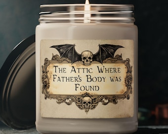 Vela perfumada de humor negro: decoración gótica para el hogar, regalo morboso
