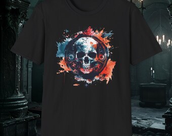アーケインスカルTシャツ | ダークゴスコアファッション