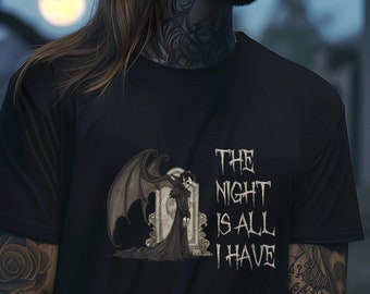 Goth Vampire T-Shirt: The Night is All I Have