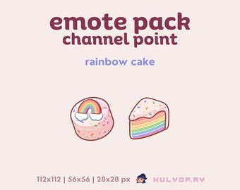Regenbogen-Kuchen | Kanalpunkt | Twitch Emote | Nachtisch | Brotzeit | Bäckerei | Konditorei | Zwietracht | YouTube | Gemütlicher Gamer | Stream einlösen