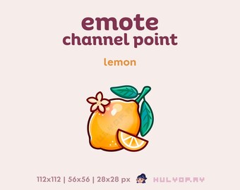 Mensaje/emoticono de Lemon para Twitch, Discord y YouTube (descarga digital)