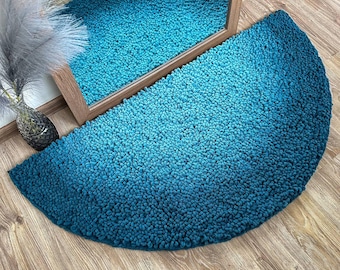 Luxurious Semi-Circle Plush Rug for Your Home