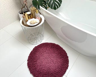 Round Bath Mat – Plush 30 inch Bathroom Rug