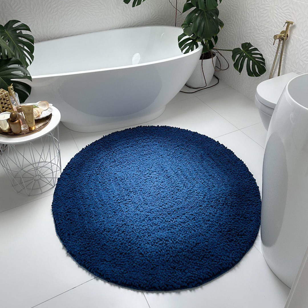 Royal Blue Bathroom Rugs