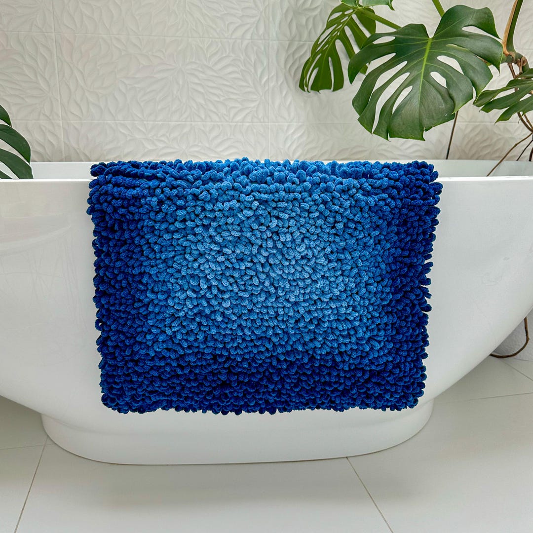 Bath Mats&rugs,navy Blue Bath Mat Soft and Plush, Bathroom Rug