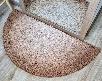 Luxurious Semi-Circle Plush Rug for Your Home