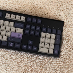 Purple Amethyst Diamond Classic Theme Cute Keycaps Set for Mechanical ...