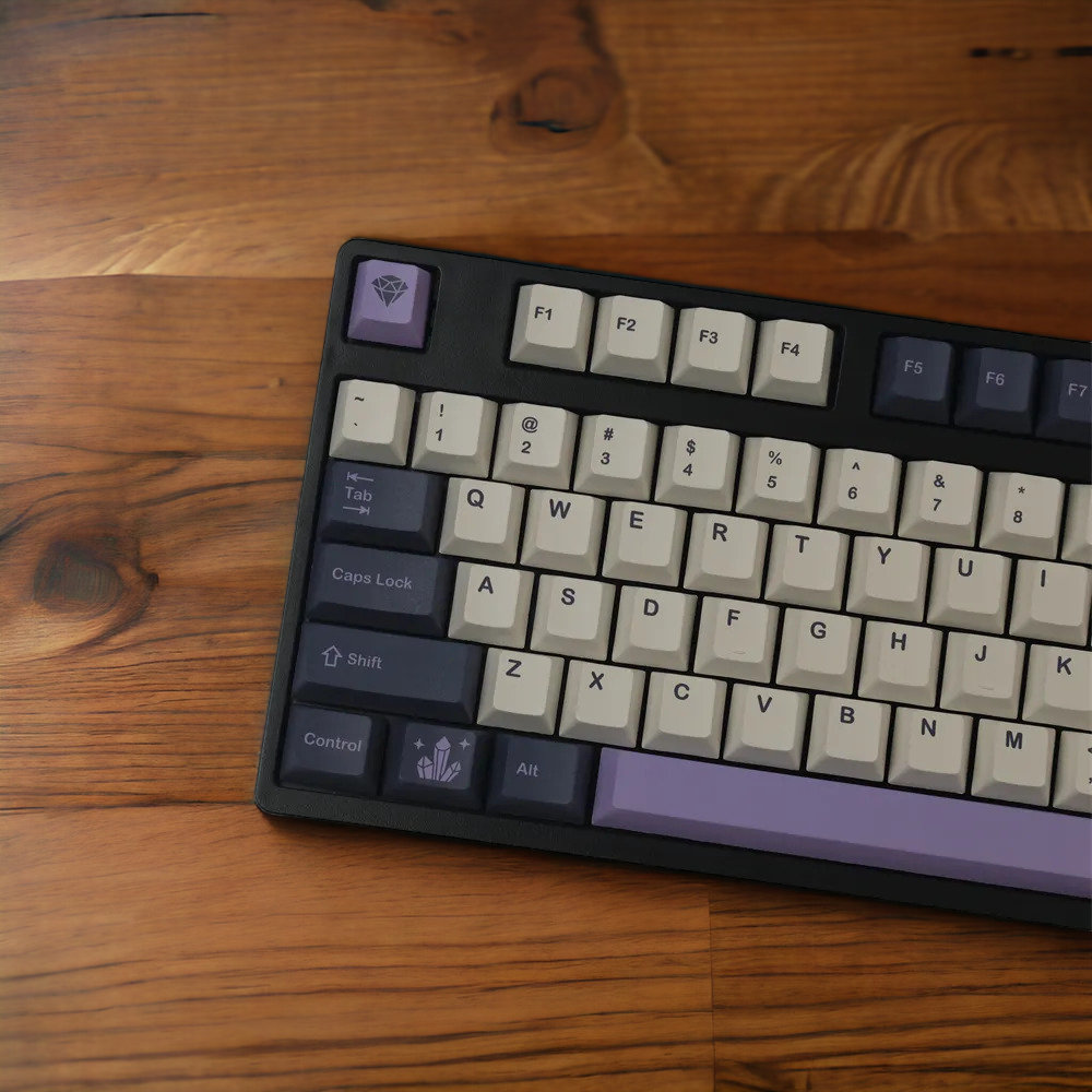Purple Amethyst Diamond Classic Theme Cute Keycaps Set for - Etsy