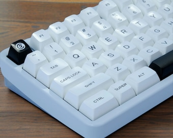 Arctic Frost Snowfall White-tema Söta och coola tangentbordsknappar för mekaniskt tangentbord | 160 tangenter | QXA-profil | MX-switchtyp | PBT-material