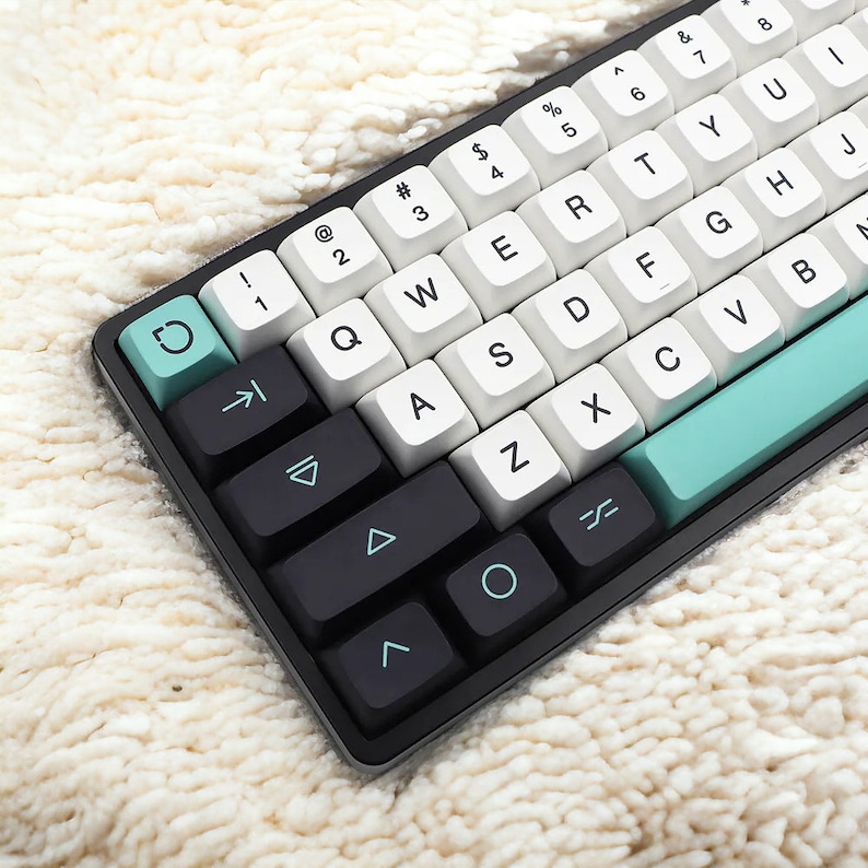 Classic Blue Tech Gaming Theme Keycaps Set for Mechanical Keyboard ...