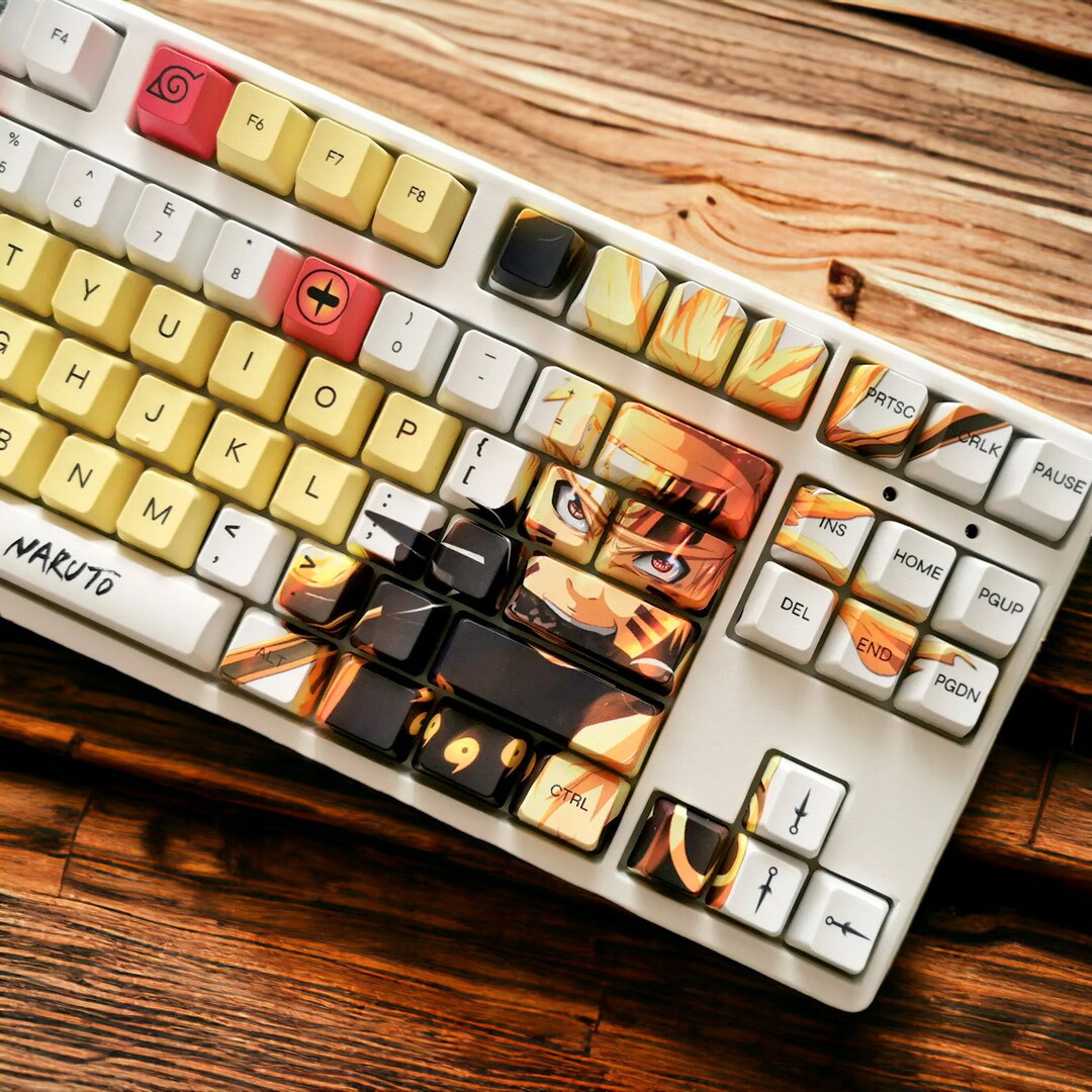 Naruto Keycaps Theme Cool Cute Keycaps Set for Mechanical Etsy