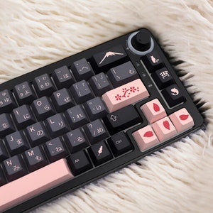 Night Sakura Japanese Theme  Keycaps Set for Mechanical Keyboard | 140 keys | Cherry Profile | MX Switch Type | PBT Material
Keycap Set/Purple Keycaps/Black Keycaps/custom keycaps/cute keycaps/wooden keycaps/metal keycaps/pokemon keycaps