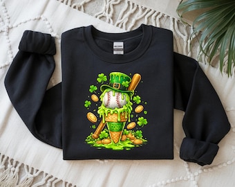 St. Patrick Day Baseball Drip Ice Cream Baseball Home Plate