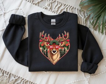 XOXO Valentine Buck Camo Deer Retro Hunting Valentijnsdag, png