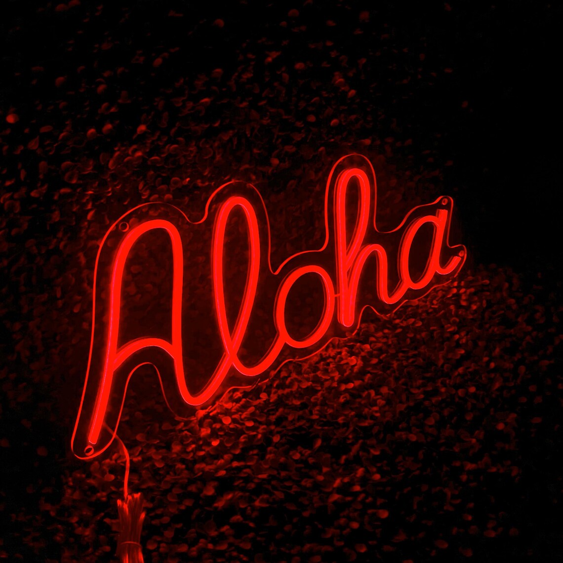Aloha LED Neon Sign, Bedroom Neon, Office Neon, Neon Light, Relaxing ...