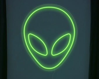 Alien LED Neon Sign, Space Light Sign, Gaming Interior Decoration, kid setup decoration, neon light, neon craftsman, neon designs
