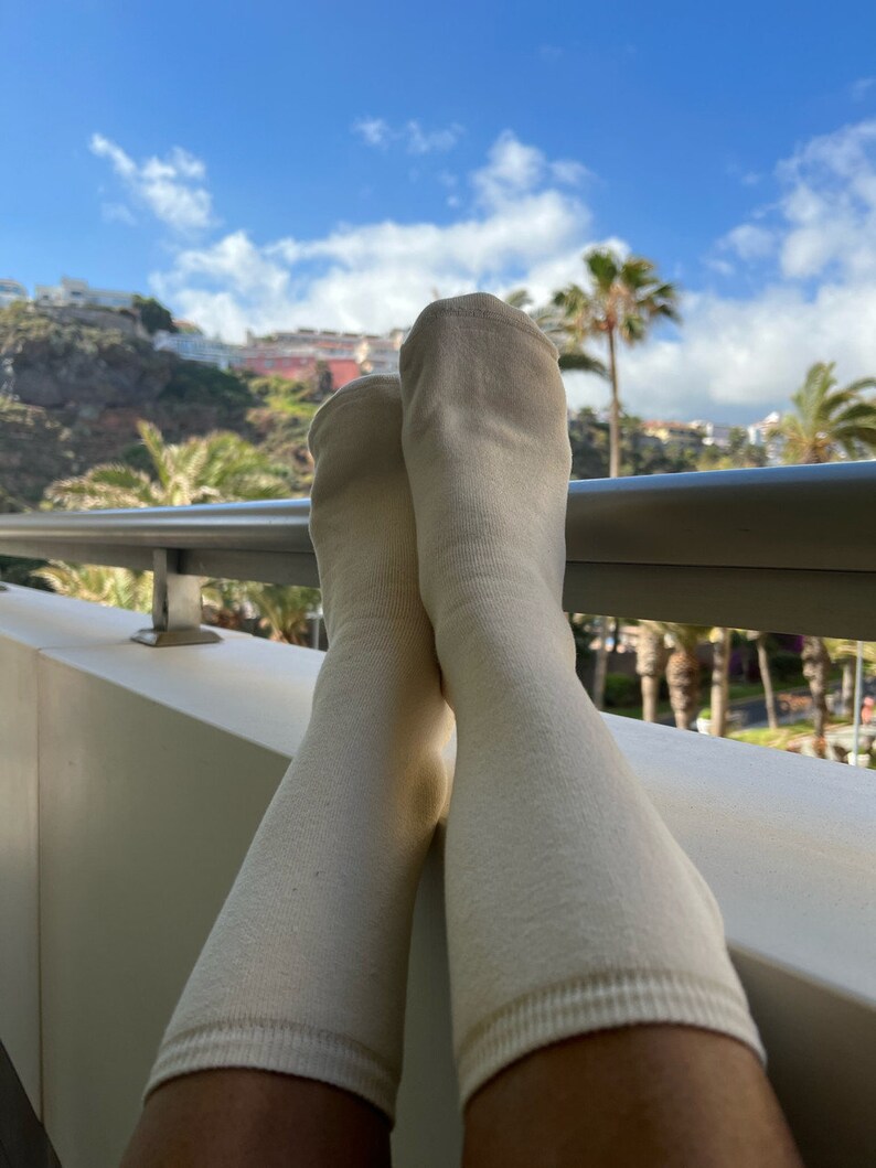 100 Pure Organic Cotton Unisex Socks Chemicalfree Undyed Fairtrade Hypoallergenic