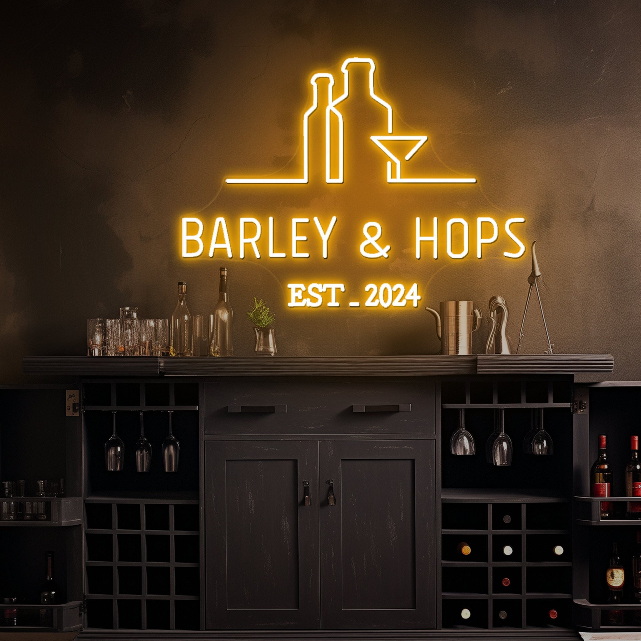 Custom Bar Sign Battery Neon Bar Sign Neon Bar Sign Custom Etsy UK