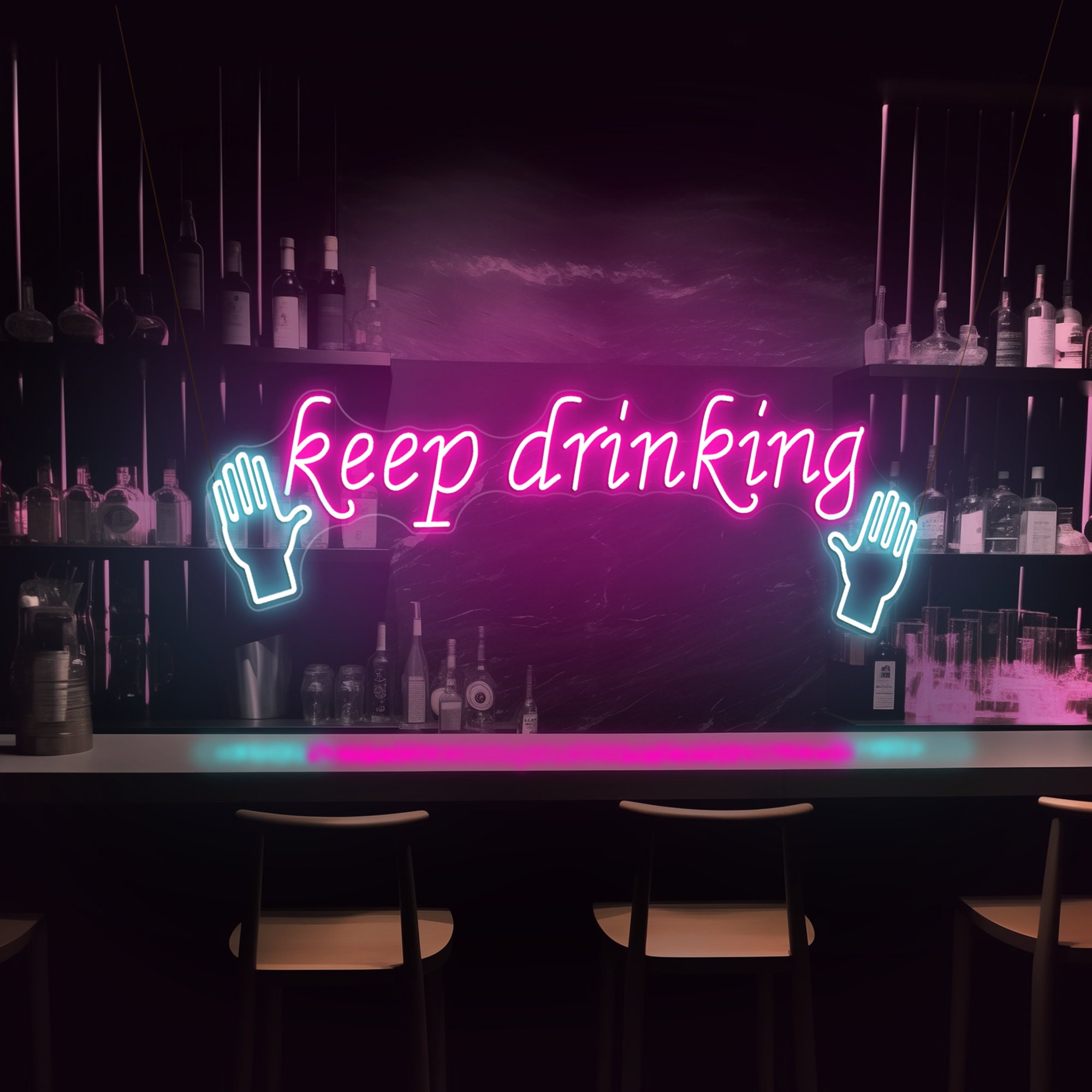 Custom Bar Sign Battery Neon Bar Sign Neon Bar Sign Custom Etsy UK