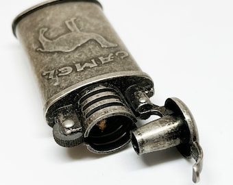 CAMEL ADVERTISING LIGHTER - Working 1990s Vintage Old Camel Cigarettes Advertising Lighter