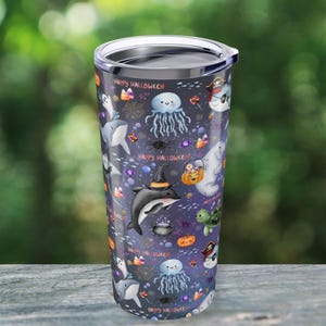 Halloween Sea Life Becher: 20 Unzen Edelstahl Reisekaffeetasse