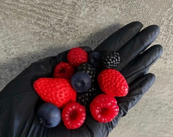 3D Silikonform Beeren Mix, Mold, silikonmold