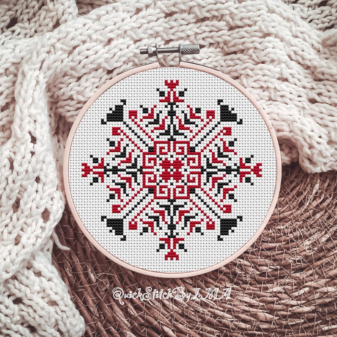 Croatian Folk Sampler Cross Stitch Pattern, Instant Download PDF, Small ...