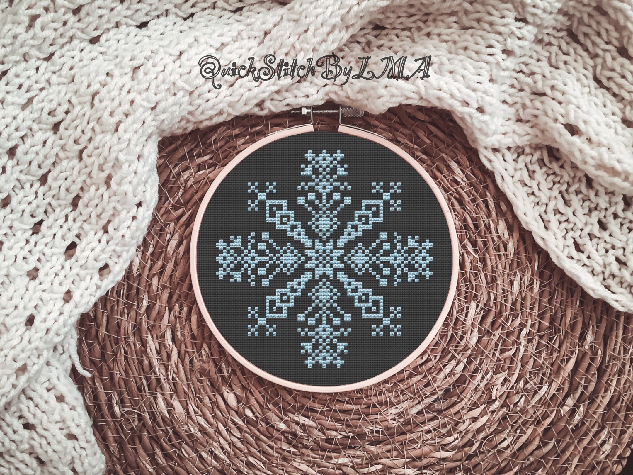 Snowflake Cross Stitch Pattern Instant Download PDF, Winter Cross ...